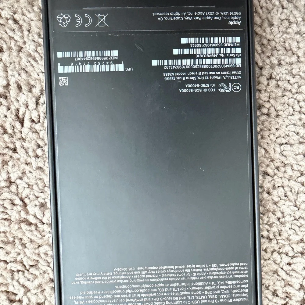 Apple iPhone 13 Pro- Sierra Blue 128 GB